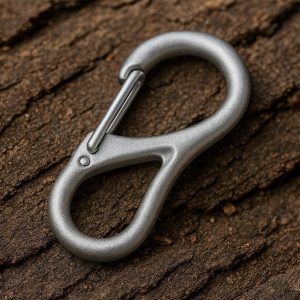 Small Aluminum Alloy Spring Hook for Camping Lantern Backpack Attachment Lightweight Keychain Clip for Outdoor Travel Organization