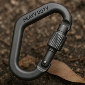 Heavy Duty Aluminum Carabiner Clip for Outdoor Camping Hiking Backpacking Keychain Hook Multi Functional Travel Gear Accessory