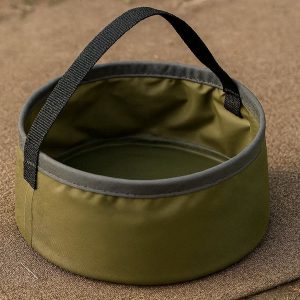 Portable Collapsible Water Bucket for Camping Hiking Outdoor Activities Lightweight Foldable Wash Basin with Durable Carry Handle