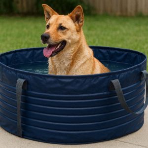 Large Capacity Foldable Pet Bath Tub Collapsible Dog Wash Basin Portable Water Container for Outdoor Travel and Home Storage