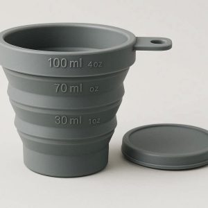 Portable Foldable Silicone Cup with Measurement Markings for Travel Camping Hiking Lightweight Collapsible Drinking Mug for Precise Mixing