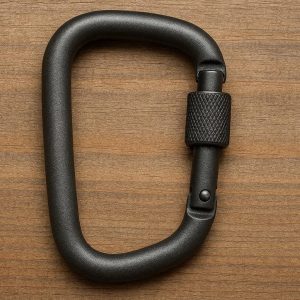 Large D Ring Carabiner Hook for Camping Gear Organization Heavy Duty Travel Clip for Backpacking and Outdoor Utility Use
